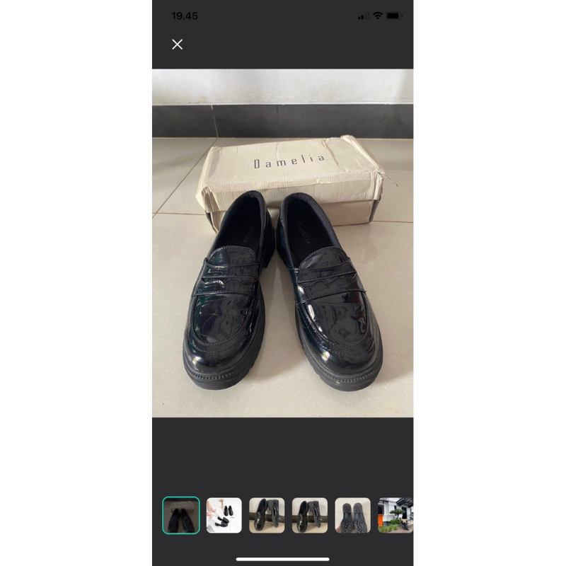 Sepatu docmart damelia hitam
