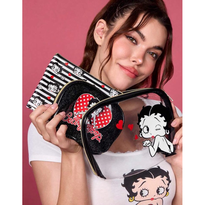 Betty Boop Cosmetic Pouch Set - Betty Boop Storage - Betty Boop Cosmetic Bag