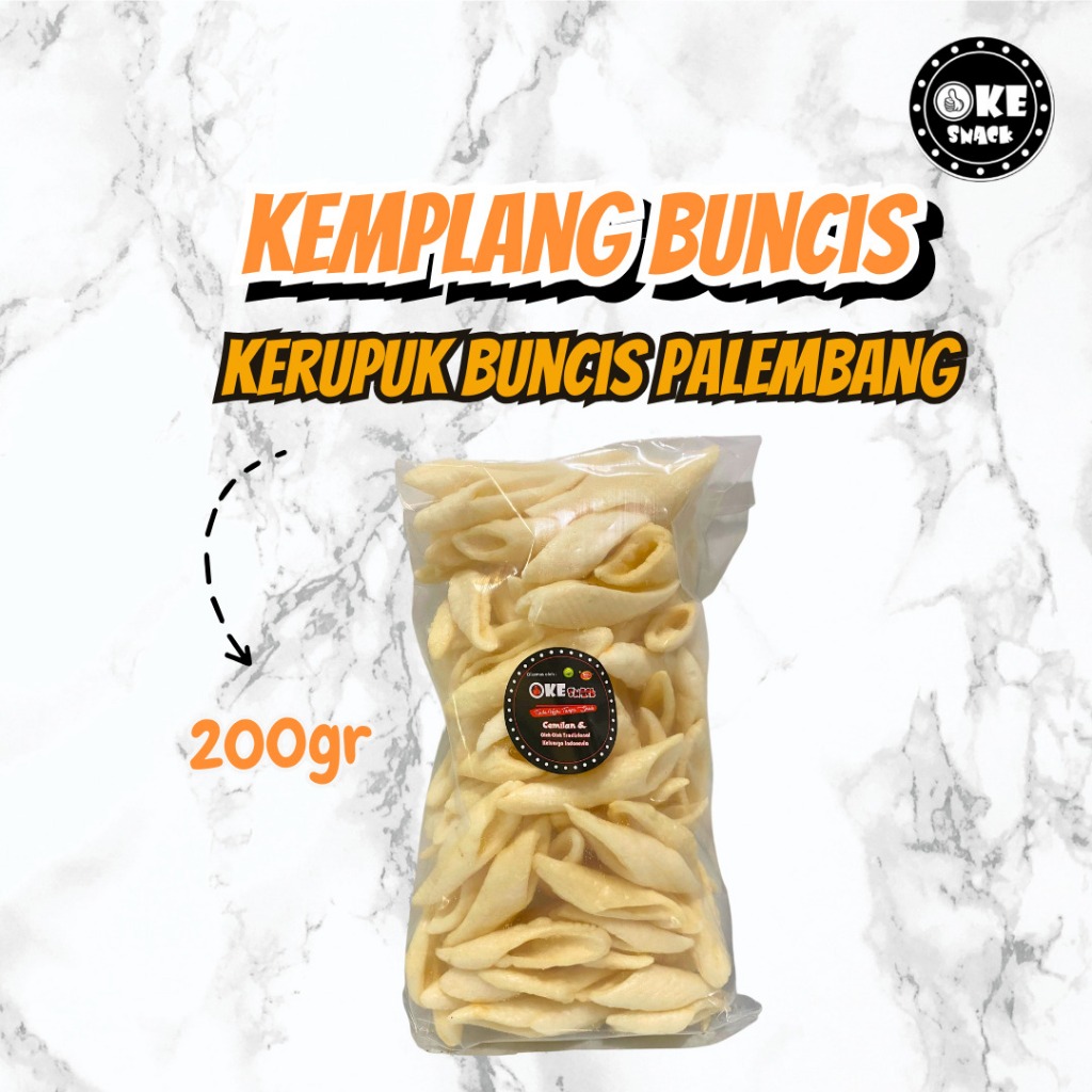 

Kerupuk Kemplang Buncis Kemplang Khas Palembang 200gr