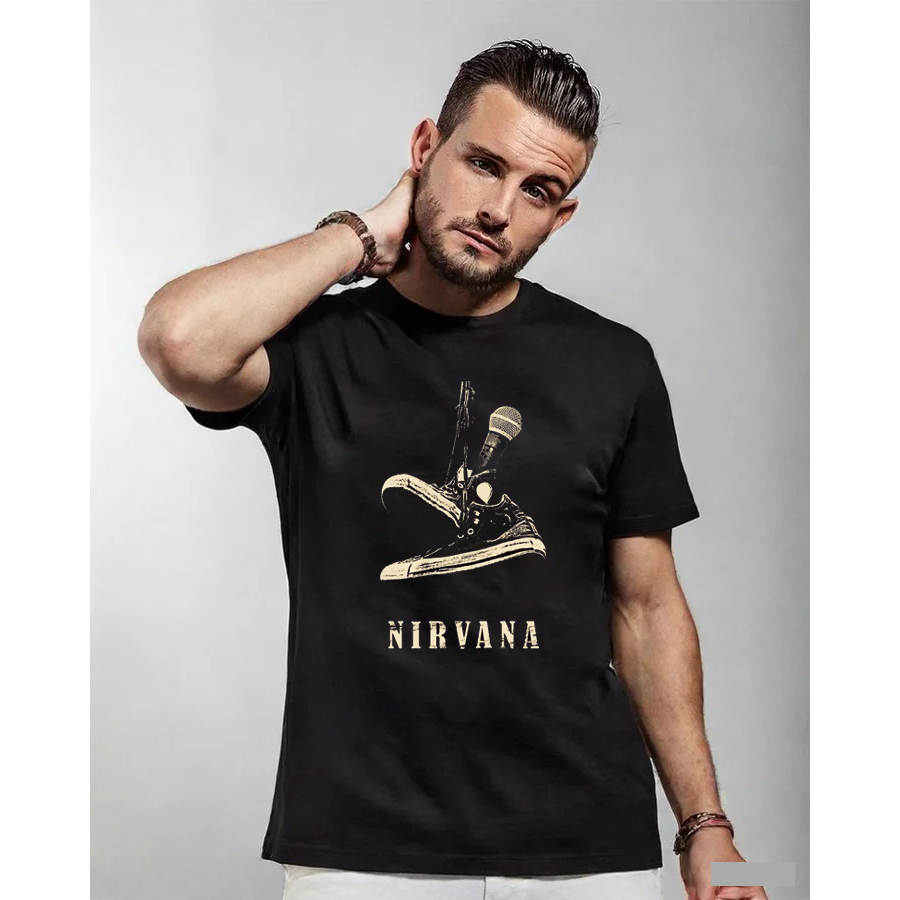 Nirvana Kaos Oversize Music Nirvana Kaos Band Tshirt Nirvana Shoes Kaos Nirvana Sepatu Nirvana Baju 