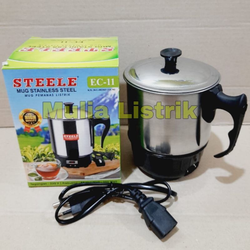 Mug listrik 11cm teko listrik masak mie dan air