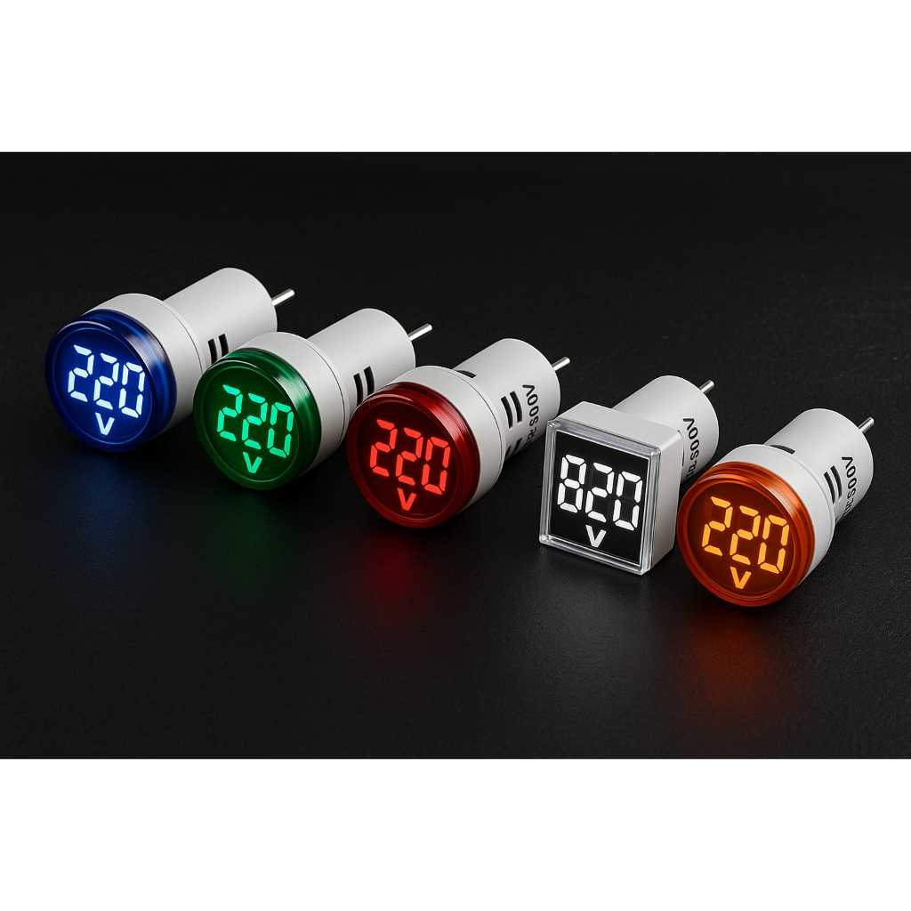 Alat Pengukur Voltase LIstrik Colok Voltmeter Colokan Digital Volt