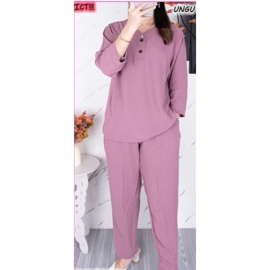 Setelan panjang wanita Setelan kekinian Setelan keren Setelan OOTD kekinian