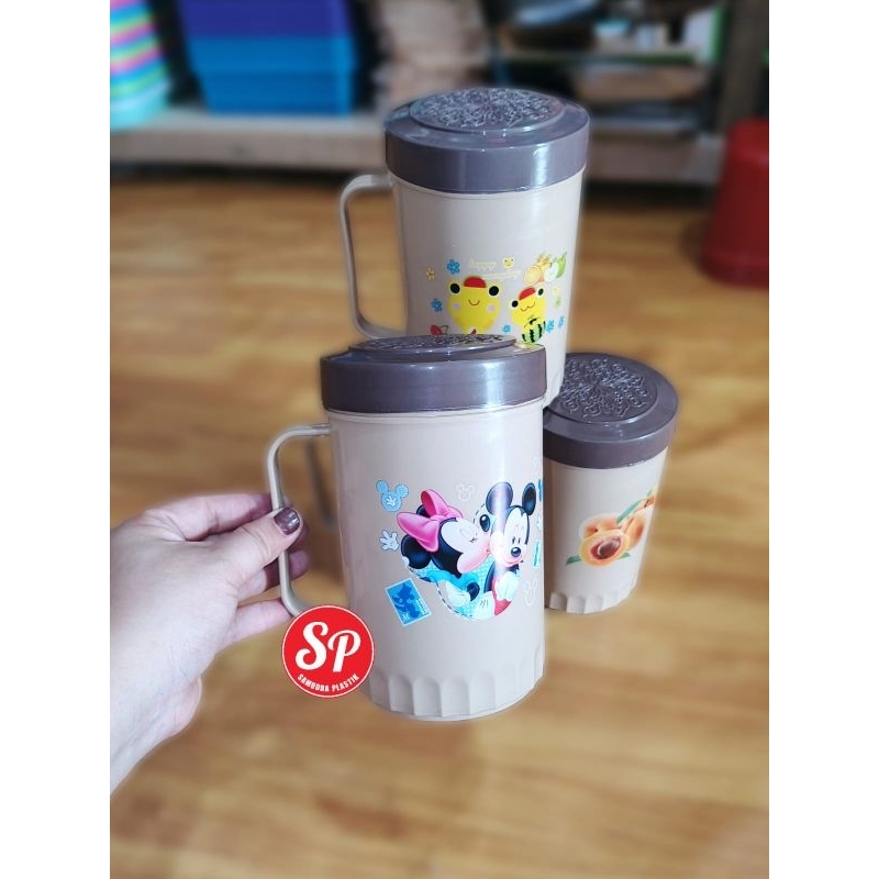 GELAS MUG DIVA TUTUP JUMBO / GELAS PLASTIK DIVA