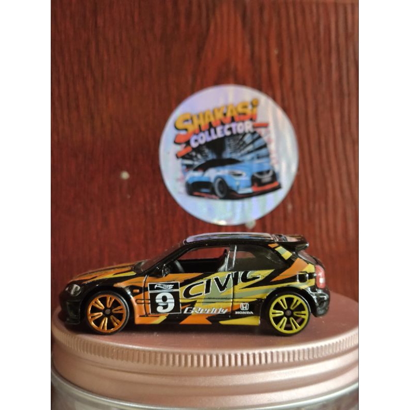 Hotwheels Civic type R EK9 (neon)