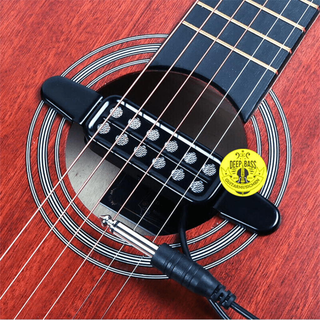 COD Fishman P-012 Pick Spul Pickup Gitar Akustik listrik Microphone 12 Hole Tone Volume 6.35mm 3M