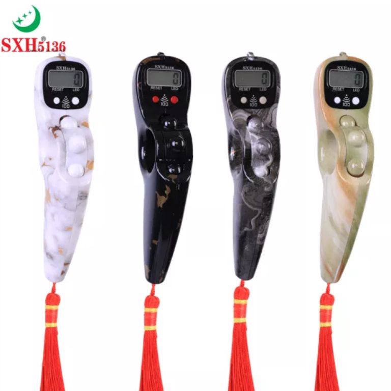 KODE X17R Tasbih Digital Alarm Bunyi Beep 1 Motif Marmer dan kayu SXH5136