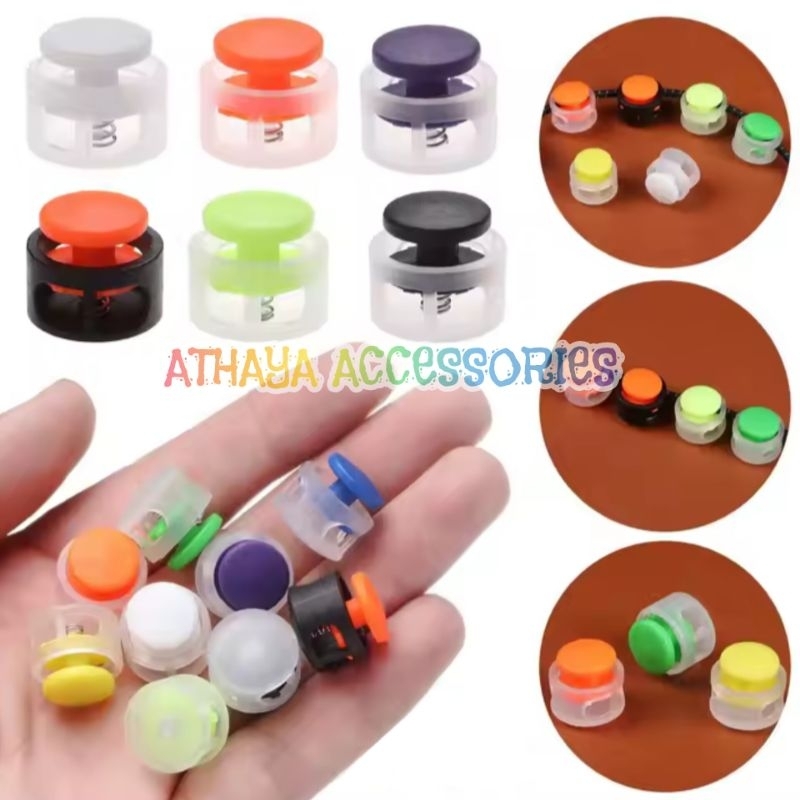 Stopper Tali Masker Warna Warni Stopper Klakson 14mm