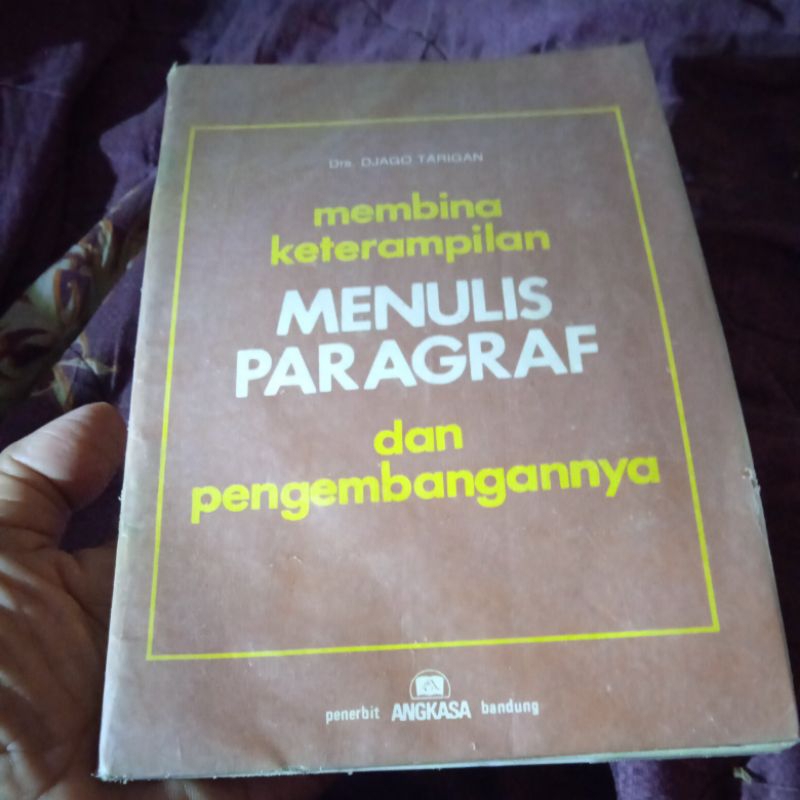 buku Membina keterampilan menulis Paragraf dan pengembangannya, buku original jadul