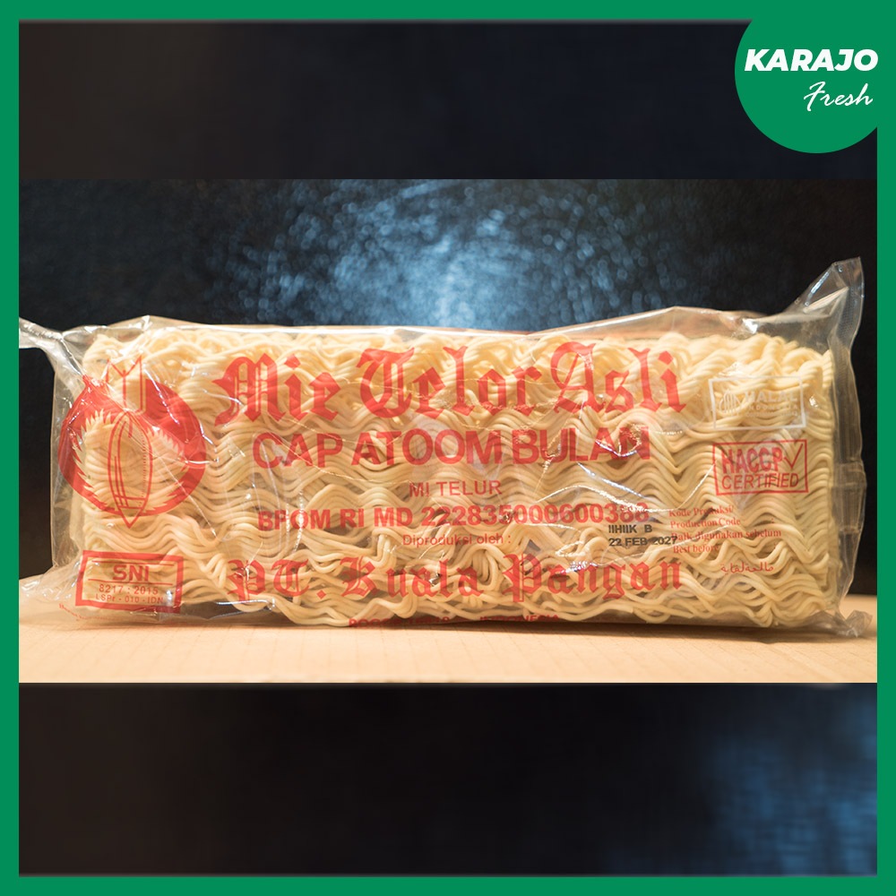 

Mie Telur Cap Atom Bulan 200g