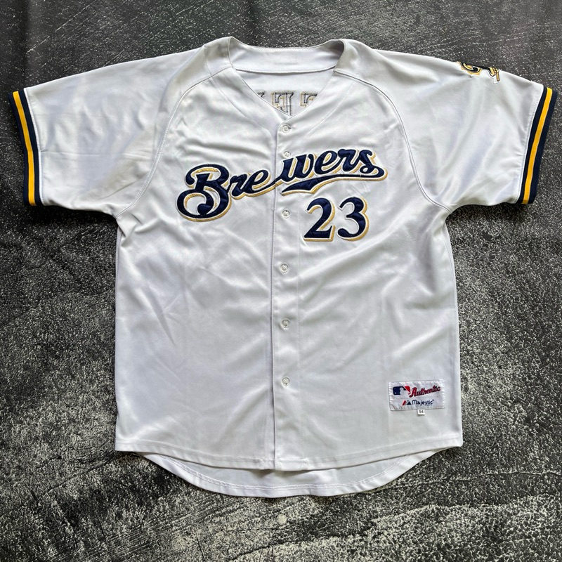 Milwaukee Brewers “WEEKS 23” Majestic MLB Baseball Jersey Home