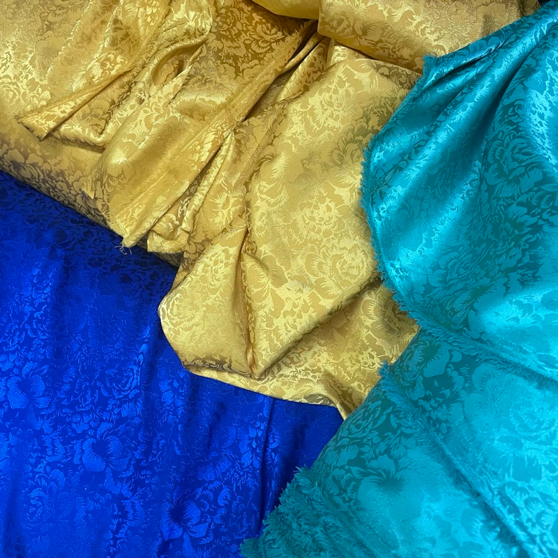 kain jaguard silk embos - kain satin jaguard silk - kain jaguard silk ba