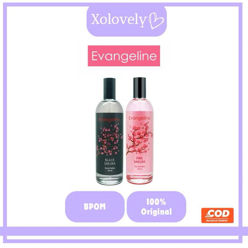 EVANGELINE Eau De Parfum Sakura Series | Pink Sakura | Black Sakura | Parfum