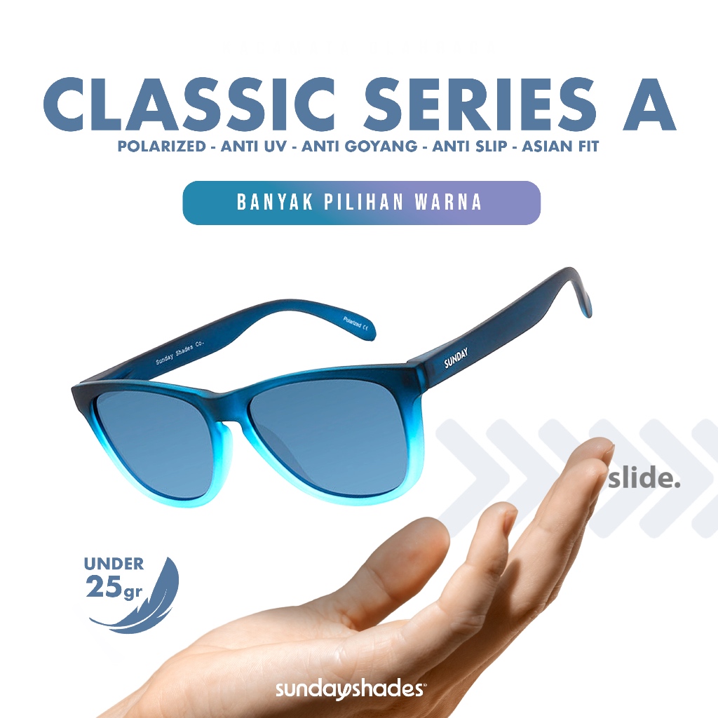 Kacamata Lari Olahraga Sunday Shades Co (Seri Classic A)