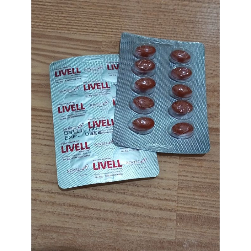 livell soft STRIP 10 KAPSUL KESEHATAN HATI