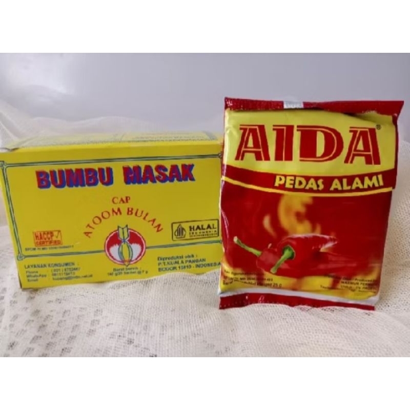 

paket hemat atom bulan isi 20 sachet + aida 25gr 1pcs