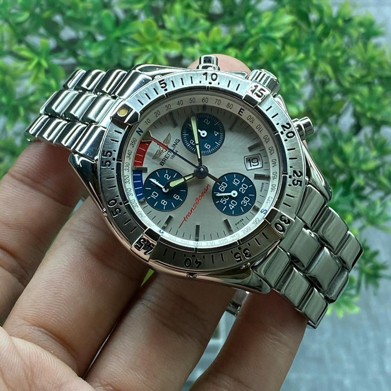 Breitling Transocean Chronograph A53040.1 Quartz 41mm Year 1998