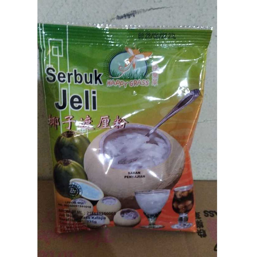 

Happy Grass Serbuk Jeli/ Coconut Jelly Powder/ Jeli Bubuk Rasa Kelapa 225grm