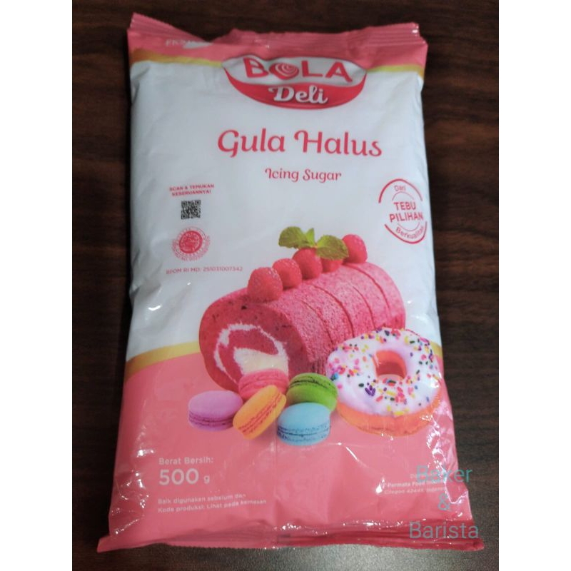 

Bola deli gula halus 500gr bola deli gula bubuk powder sugar