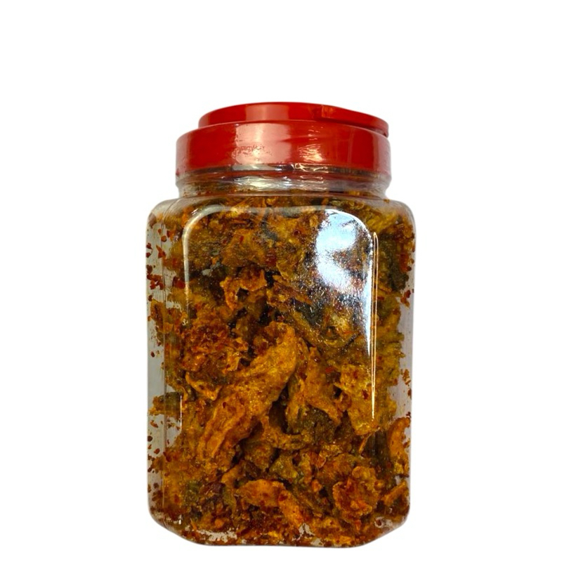 

Emak Cw - Kulit Ikan Salmon Pedas Merah Toples