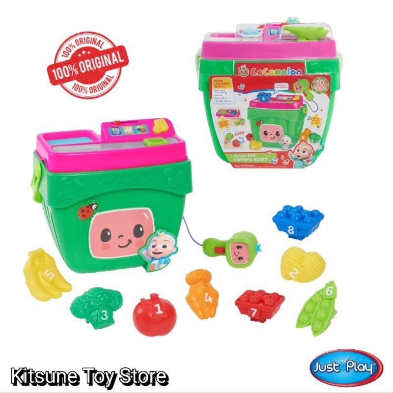 Cocomelon Veggie Fun Learning Basket Original Just Play - Mainan Edukasi Musik Anak Coco Melon