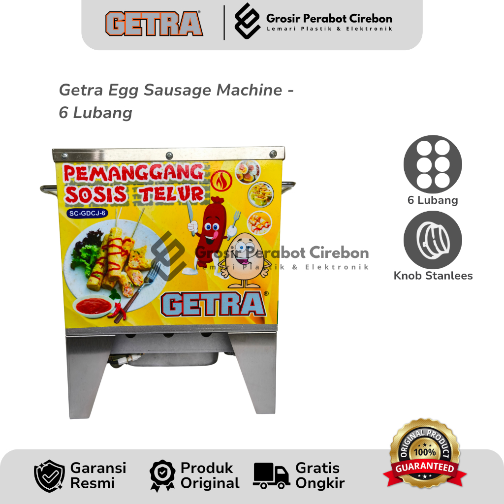 GETRA MESIN PEMANGGANG SOSIS TELUR 6 LUBANG