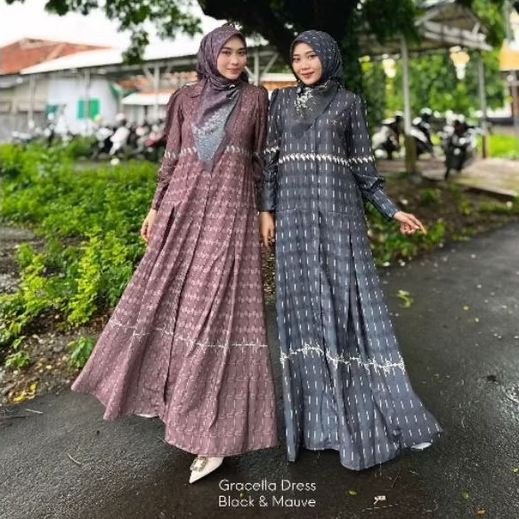 DYN - Gracella Dress Monogram Delicate Series DYN CLOTHINGLINE Gamis Premium