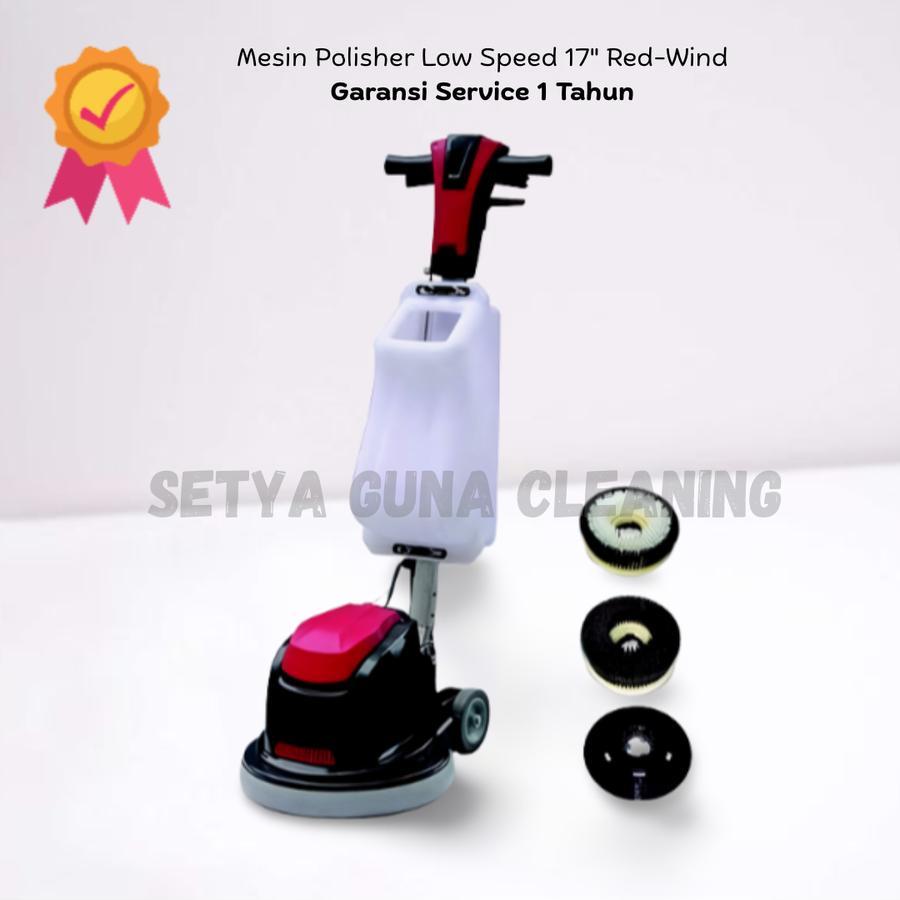 mesin Polisher Low Speed 17" Red-Wind
