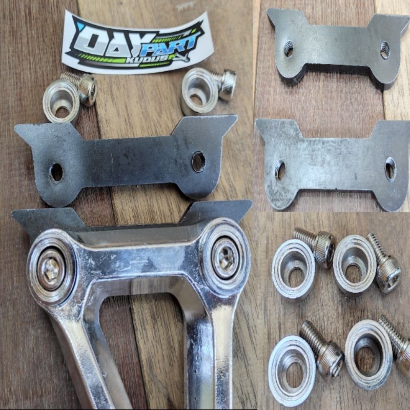 besi dudukan postep cbr k45 cbr k15 cbr 650 cbr 500 set baut stainless dan ring pemanis pnp rangka r