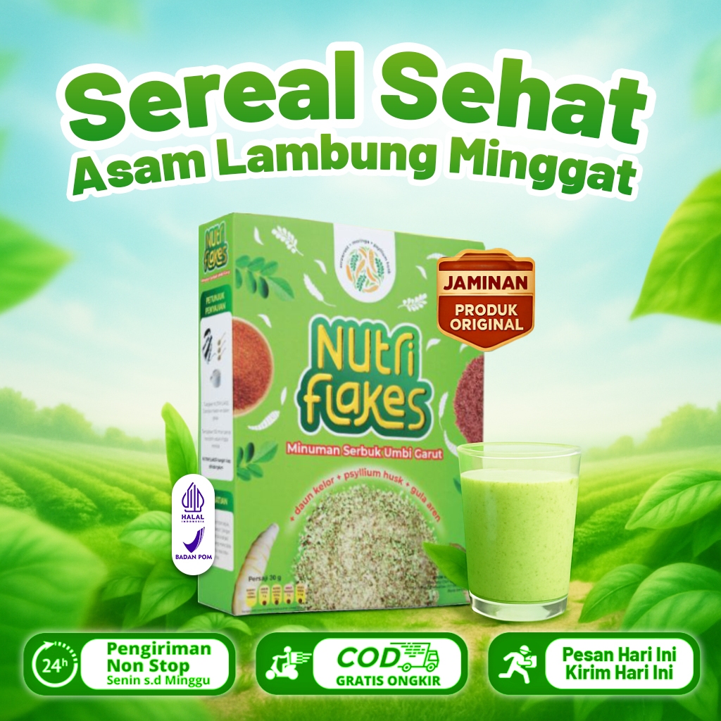 

Sereal Umbi Garut - Solusi Atasi Asam Lambung Maag Kronis Gerd Suplemen Makanan Diet
