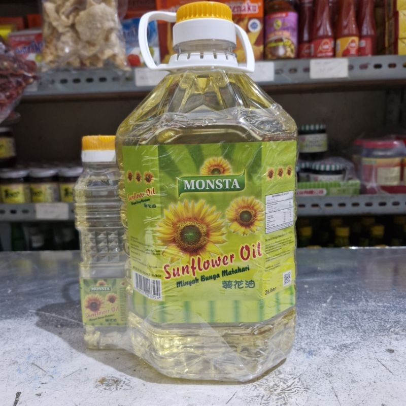 

Minyak Bunga Matahari 3 L | Sunflower Oil Monsta 3 L Minyak 100% Pure Sunflower Oil | Sun Flower Oil | Minyak Sehat Tanpa Kolesterol 3 Liter
