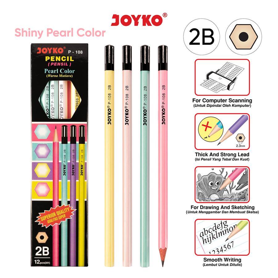 

Pensil Joyko 2B P-108 Pearl - Original Pak 12 pcs