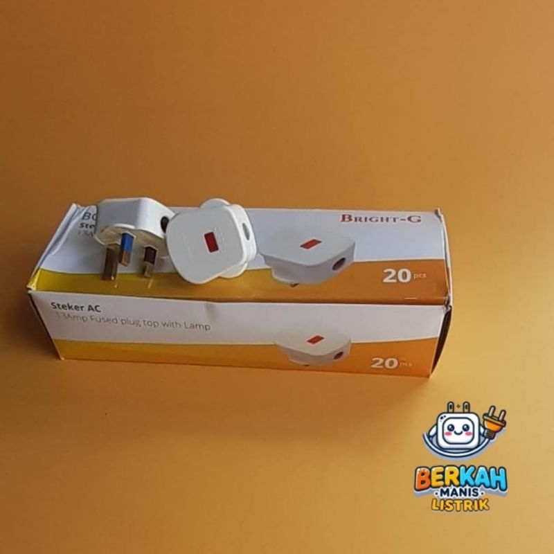 Ciasaatcisarua Steker Ac 3 Kaki Bright G Bg-9668/Steker Arab Saudi/Colokan Kaki 3
