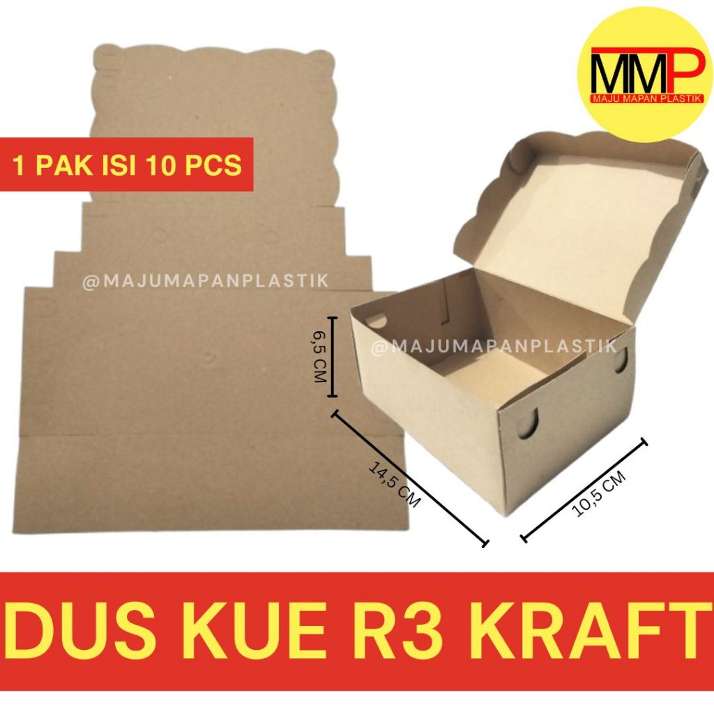 

Dos Kraft Warna Coklat / Dos Nasi Kotak / Dos Hajatan Coklat Motif (10PCS)