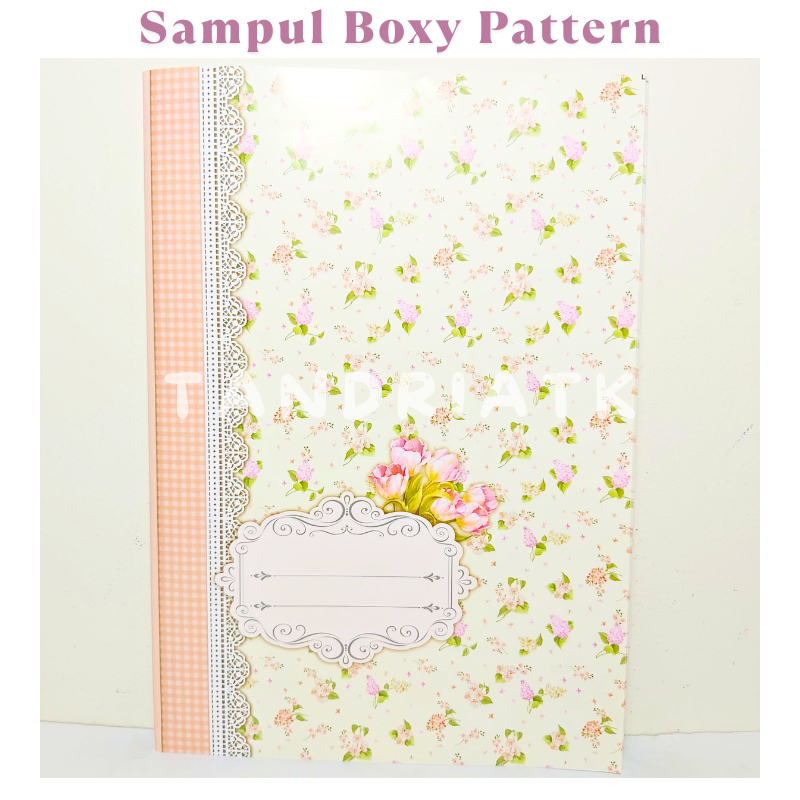 

[1 PAK ISI 20] Sampul Buku Tebal BOXY PATTERN KUPU SIMPATY Motif Bunga Flowers Butterfly Warna Pastel