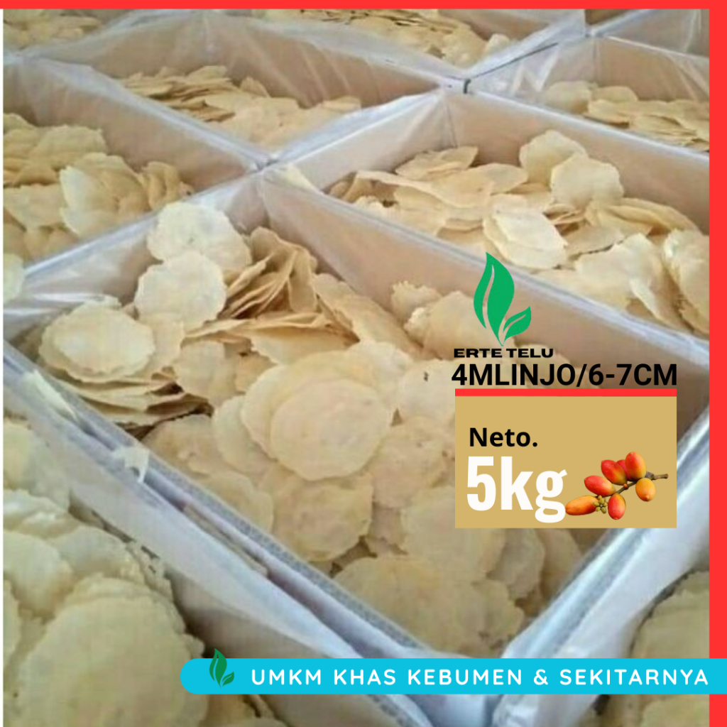 

Emping melinjo mlinjo mentah 5KG super tipis Original siap goreng EMPING MLINJO MENTAH