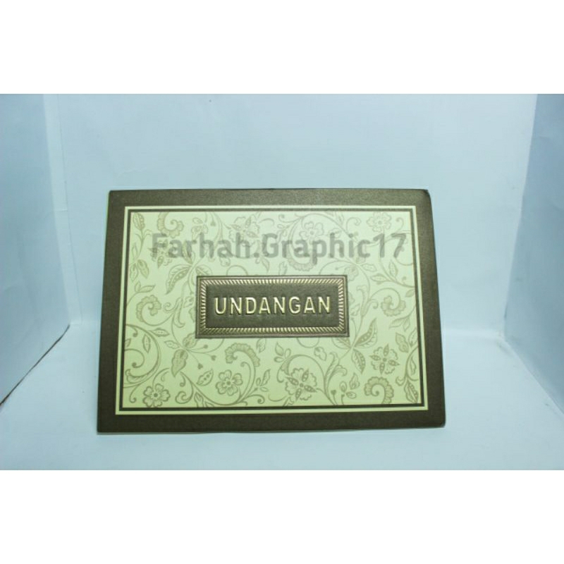 Cetak Undangan Pernikahan elegan Hardcover Amplop (ERBA 2324)  Free Plastik Opp