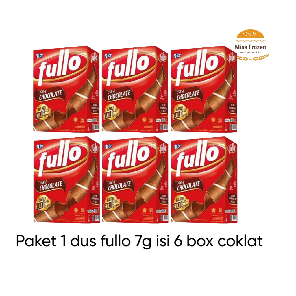 

Paket Hemat 2box 3box 6box Fullo Wafer Stick Cokelat 7g – Camilan Renyah & Lezat
