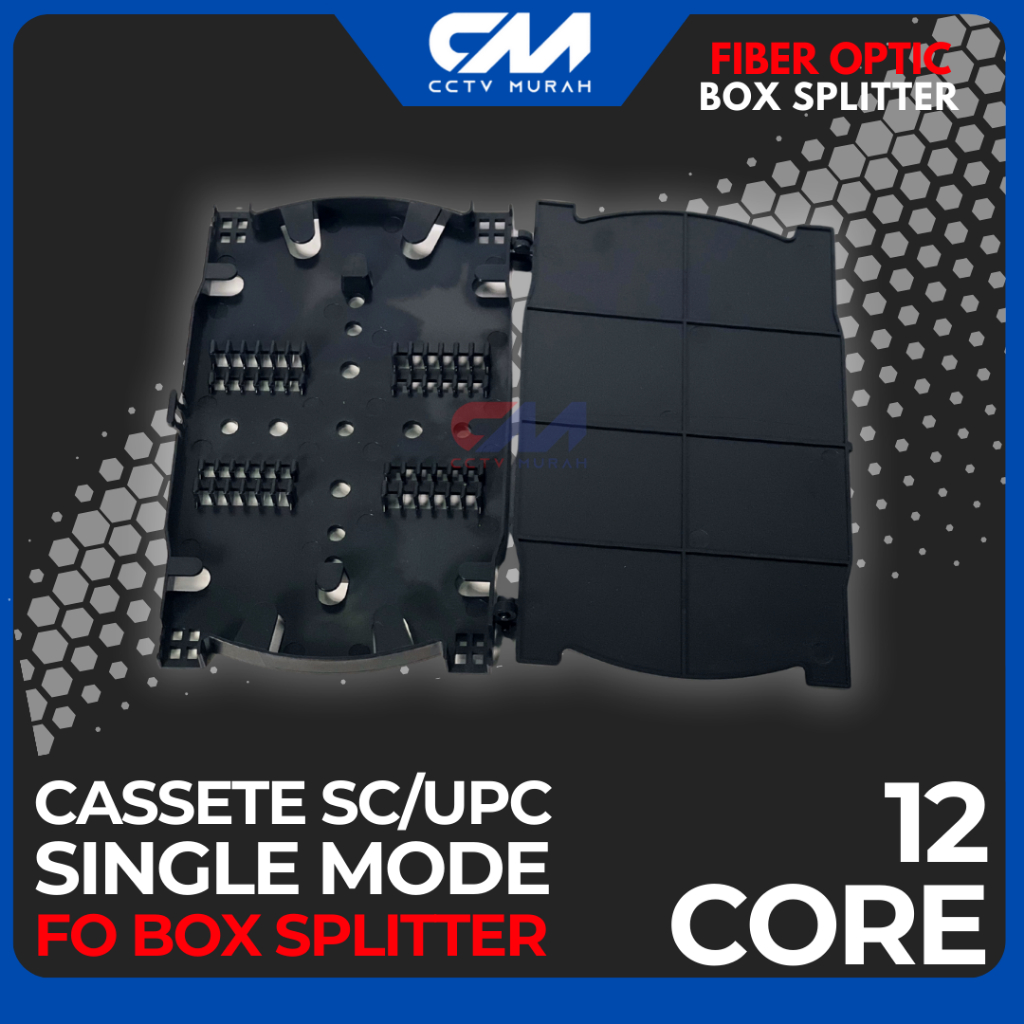 CASSETE 12 CORE KASET 12 CORE SPLICE TRAY 12 CORE FIBER OPTIC