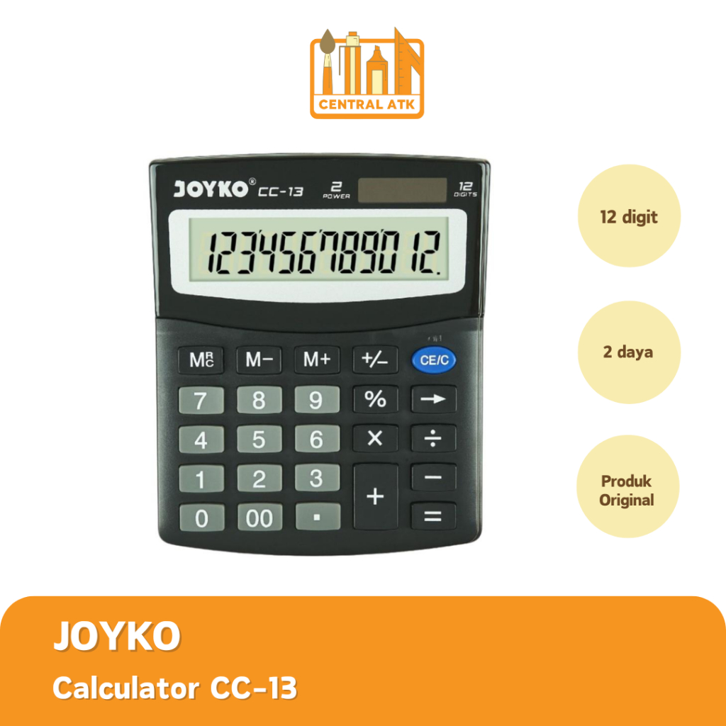 

CALCULATOR / KALKULATOR JOYKO CC-13 12 DIGIT