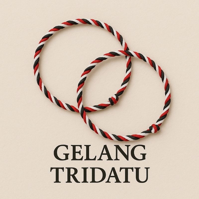 Gelang Tridatu Tali Simpul – Aksesoris Spiritual Khas Bali