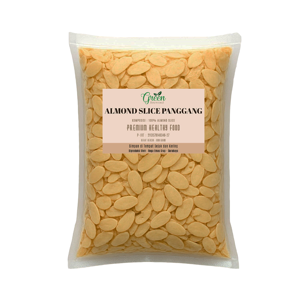 

ALMOND IRIS PANGGANG 1000 GRAM PREMIUM - ROASTED ALMOND SLICE 1000 GR / 1 KG