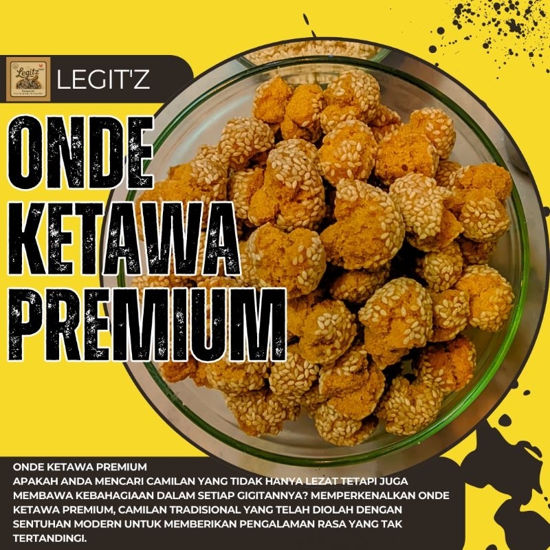 

Kue Ketawa Mini Legitz Onde ketawa premium Original Renyah Asli Boyolali kemasan 250gr
