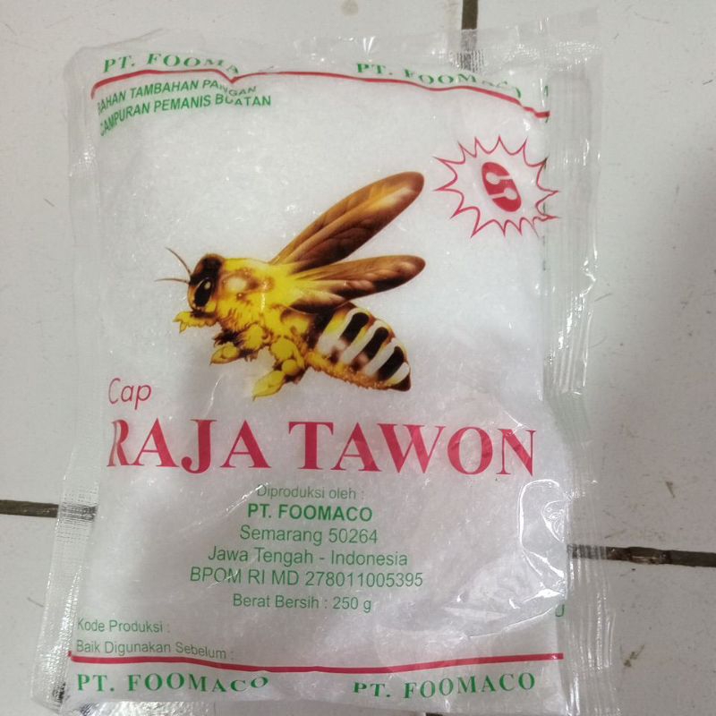 

Sodium Manis tawon kemasan 250gram
