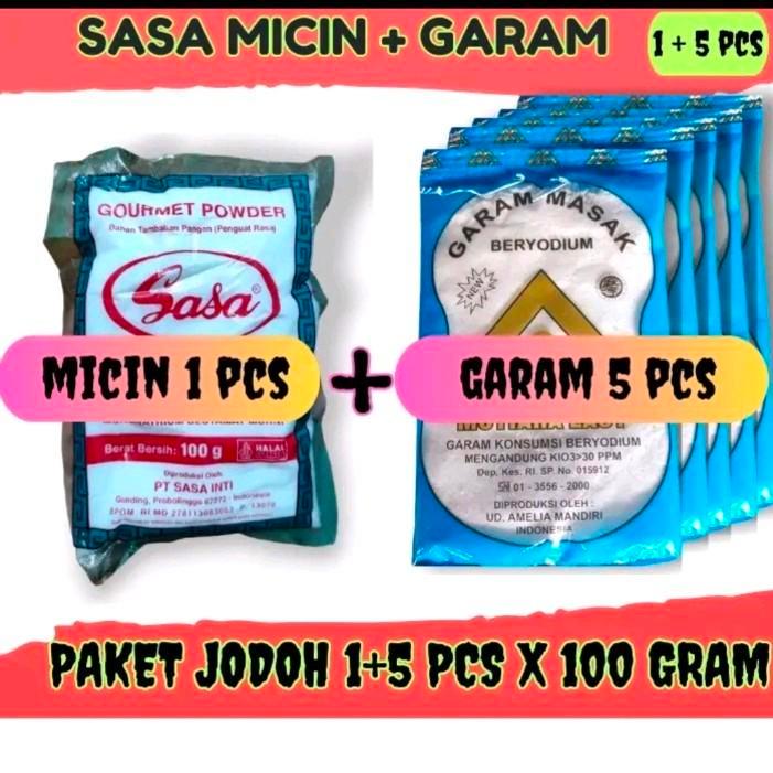 

Paket Bumbu Masak Sasa 100gram 1pcs + Garam 10pcs