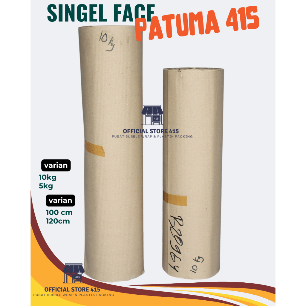 

Kertas Karton Single Face Kiloan 1 Roll Corrugatet