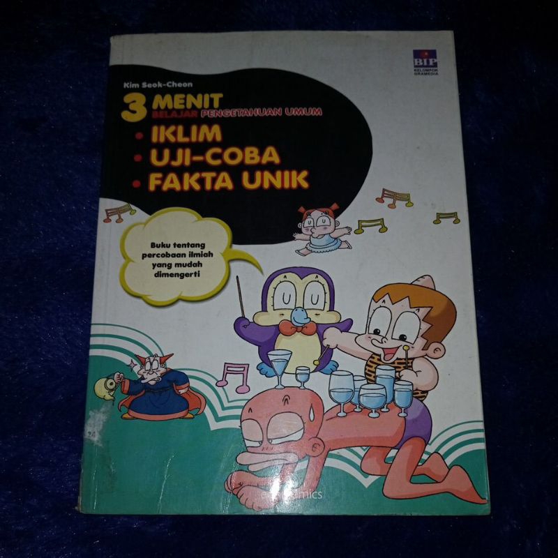buku 3 menit belajar pengetahuan alam, iklim, uji coba, fakta unik