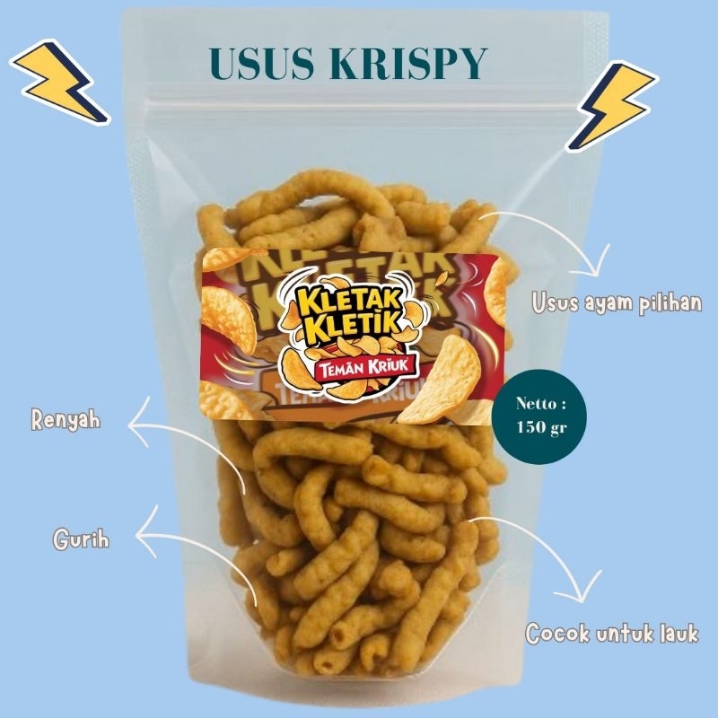 

[Kletak-Kletik] Usus Ayam Krispy Original/ Snack Kekinian