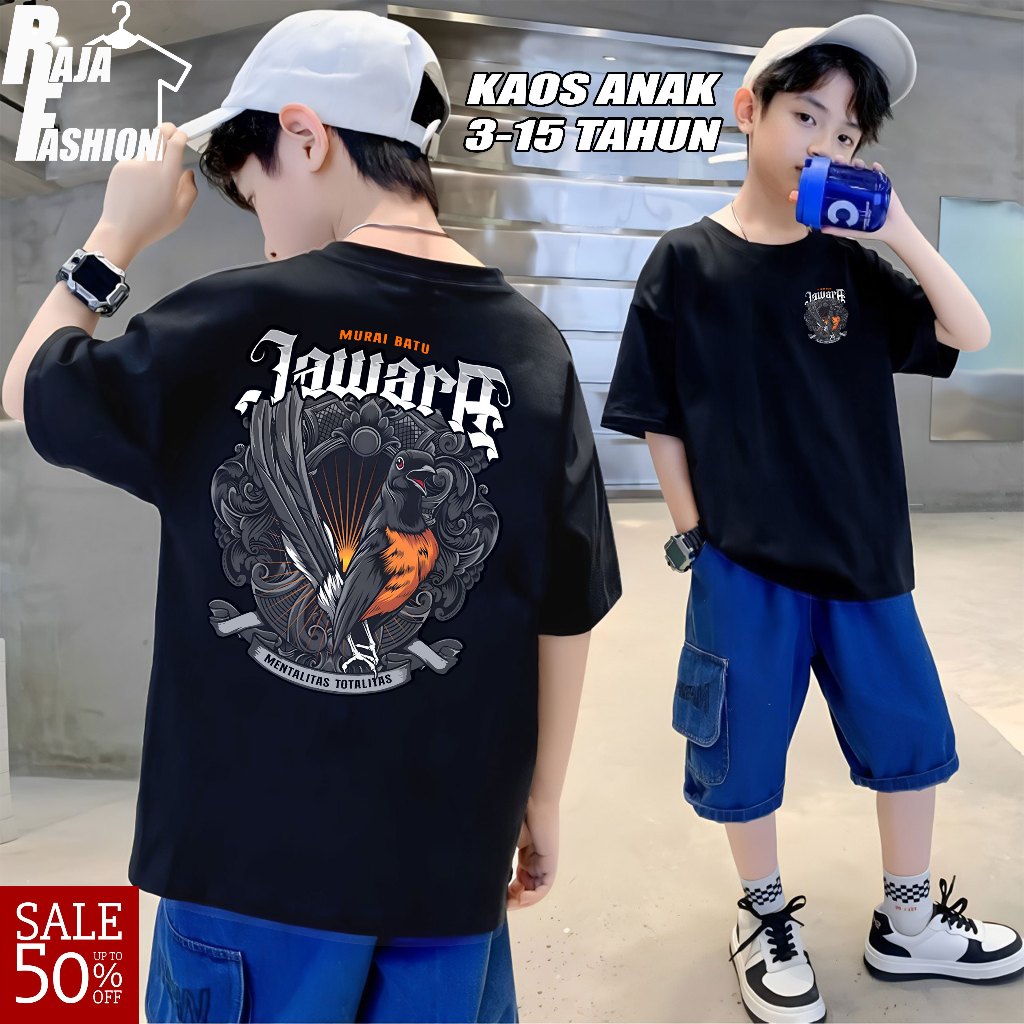 KAOS ANAK MURAI BATU JAWARA/KAOS TSHIRT NEW DESAIN PECINTA MURAI BATU/Baju Murai Murah/Kaos Murah