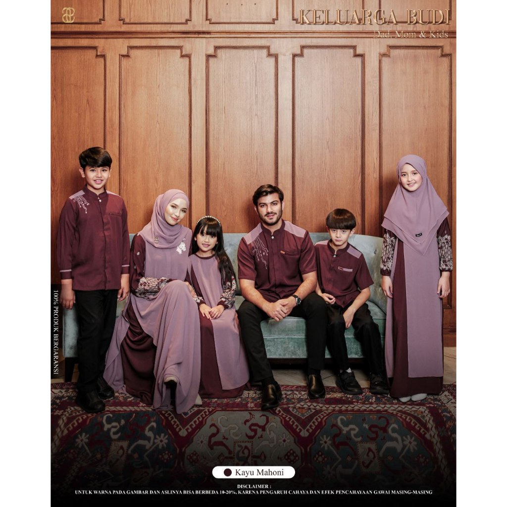 PUAN INDONESIA - Koko Kids Pendek Polos Dan Bordir Keluarga Budi Tersedia 6 Pilihan Warna